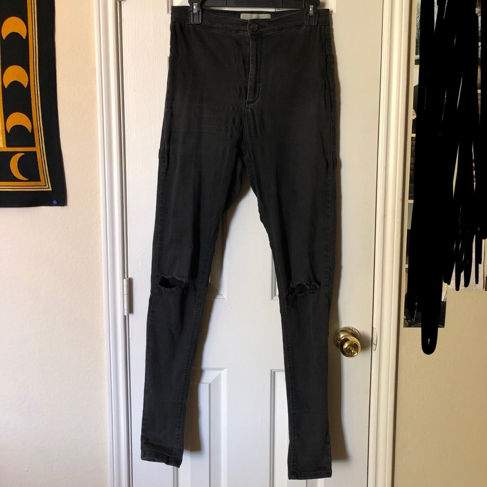 Topshop Joni Black Skinny Jeans